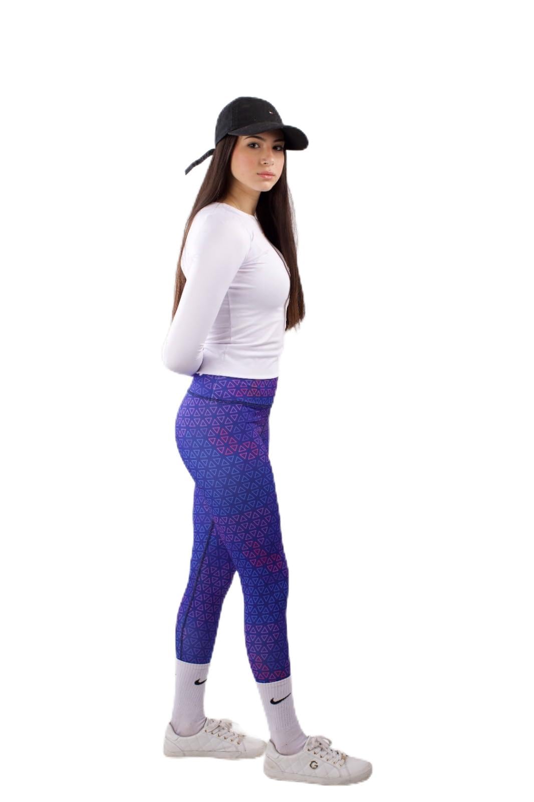 Horse Moves - Women's Printed Legging, High Waist Gym & Yoga Pants, Breathable Stretch Fitness Tights for Running & Workout