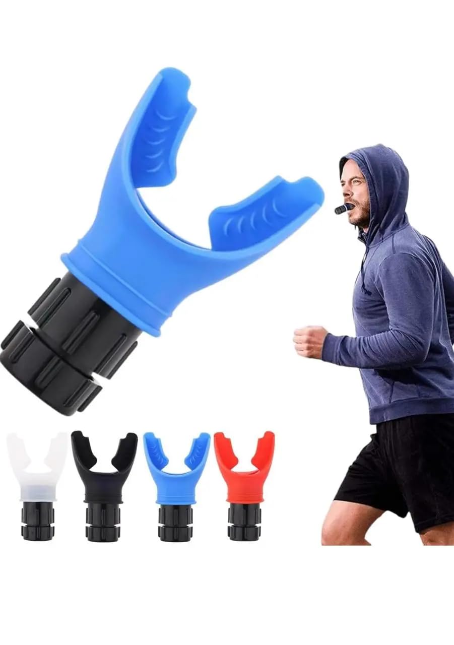 Breathing Trainer Mouthpiece – Lung Capacity Exerciser for Sports, Fitness, and Endurance Training – Respiratory Muscle Strength Device