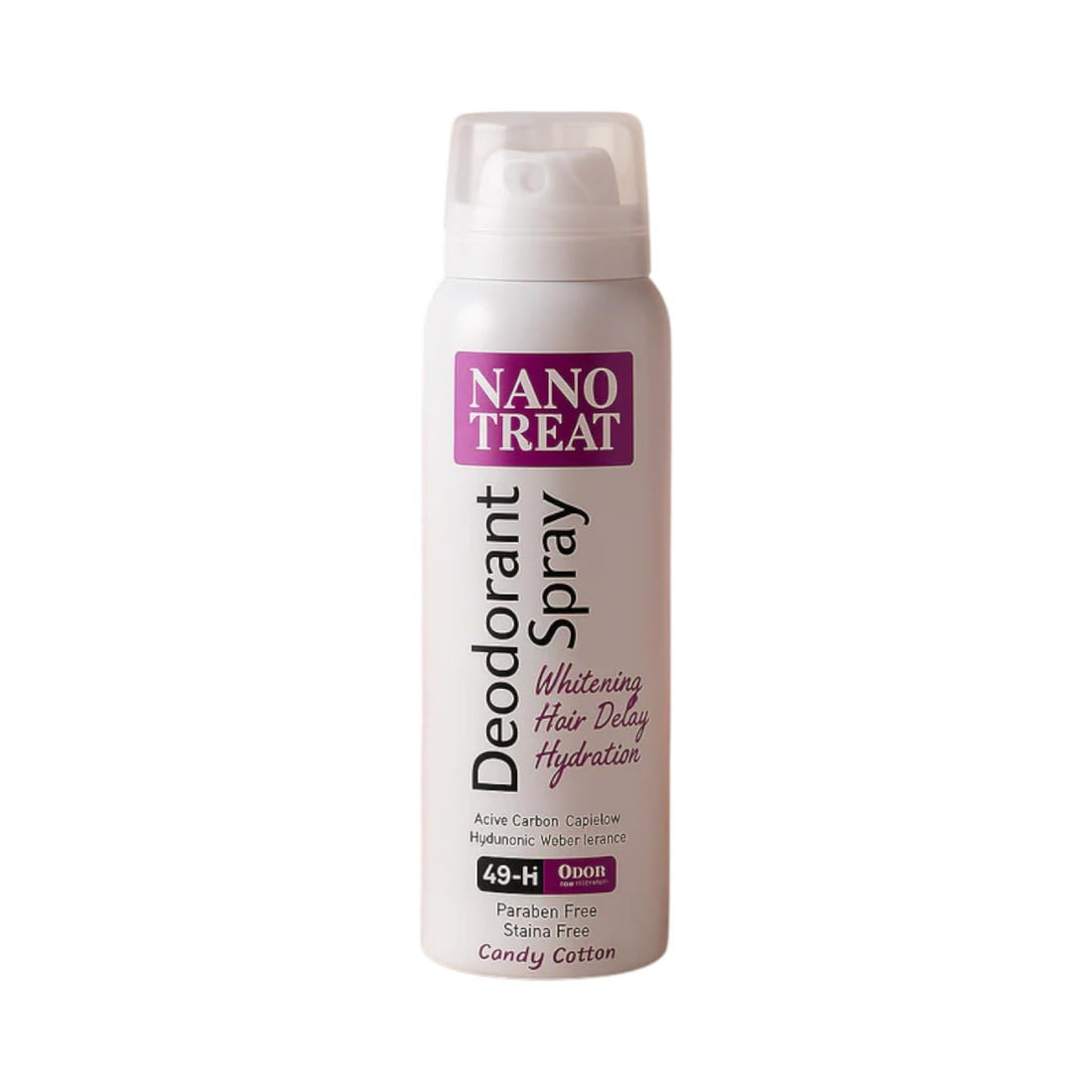 Nano Treat Deodorant Spray Hair Delay Hydration 150ml Candy Cotton