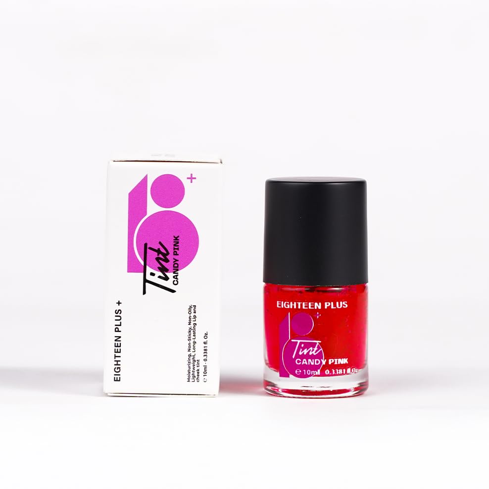 Lip and Cheek Tint, Candy Pink, Moisturising, Lightweight, Long-Lasting, 10ml