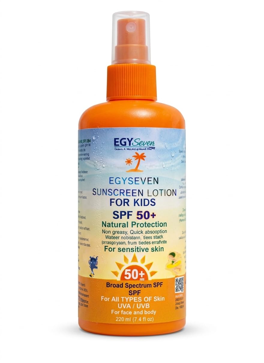 Sunblock Sunscreen Broad Spectrum Protection | Sunscreen with Panthenol (Vitamin B5) | Fast Absorption & Non-Greasy (220 ml for Kids, SPF, 50+)