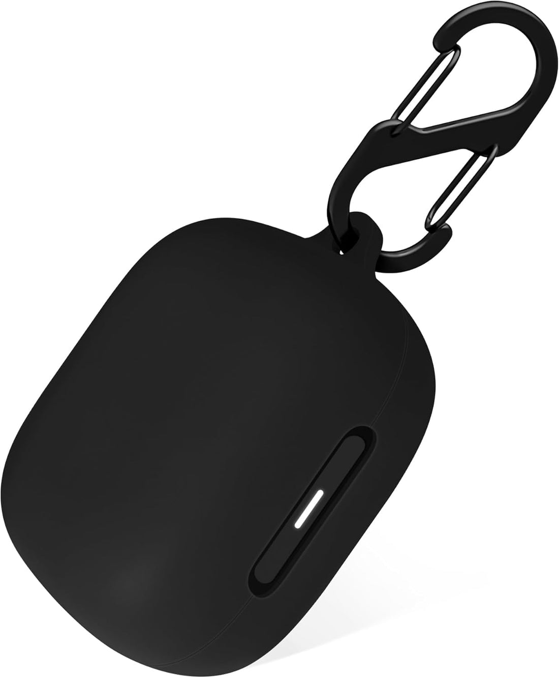 Soft Silicone Case Compatible with Anker Soundcore C30i Earbuds, Full-Body Protection Cover with Anti-Lost Keychain (Black)