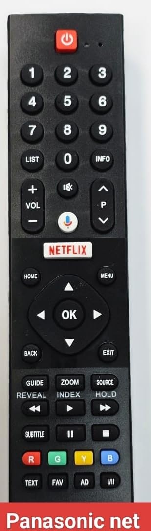 remote control for panasonic screen