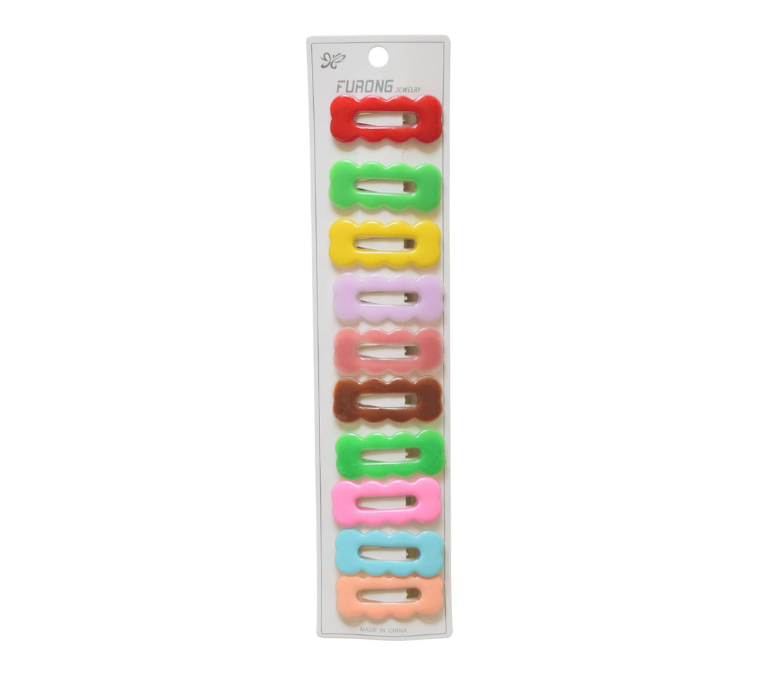 Daphne 10-Piece Star Hair Clip Set For Girls - Multicolor - 1823