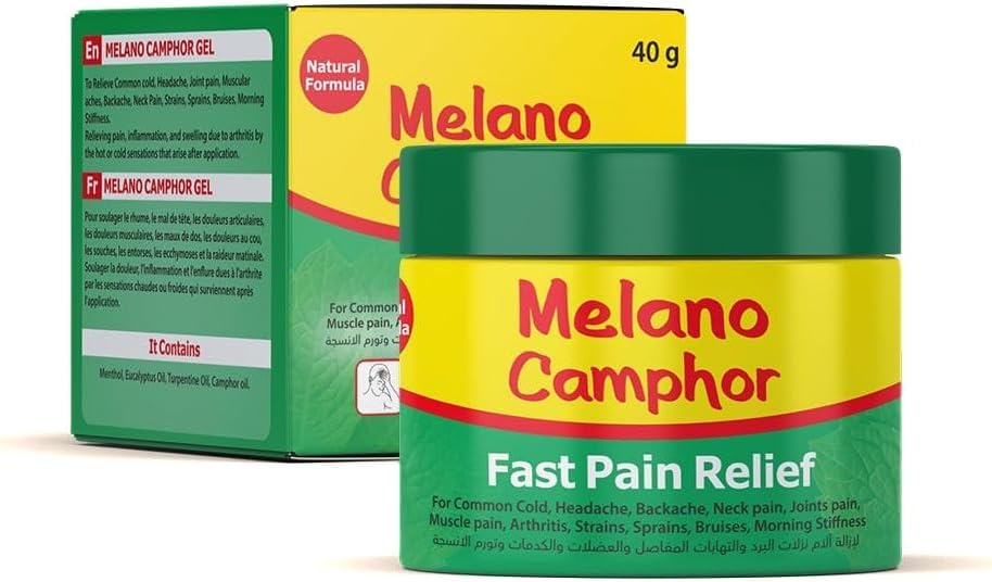 Camphor Gel Pain Relief 40g for Cold, Headache, Muscle and Joint Pain