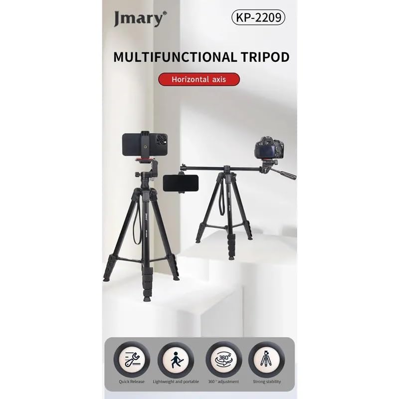 Jmary KP-2209 Tripod For Digital Cameras - Black