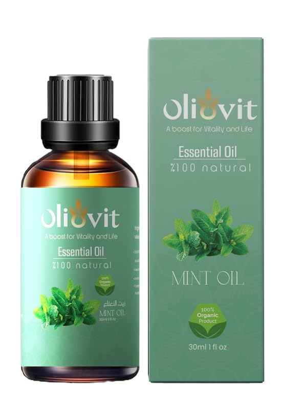 Oliovit Mint Oil To Enhance The Skin, 30 Ml - Turquoise