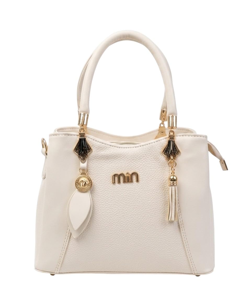 Women's Classic 3 in 1 Handbag - Premium Leather Shoulder and Crossbody Bag (Plain, Crocodile, Plaid), 3 Compartments - Elegant Business Occasion Model with Adjustable Long Strap