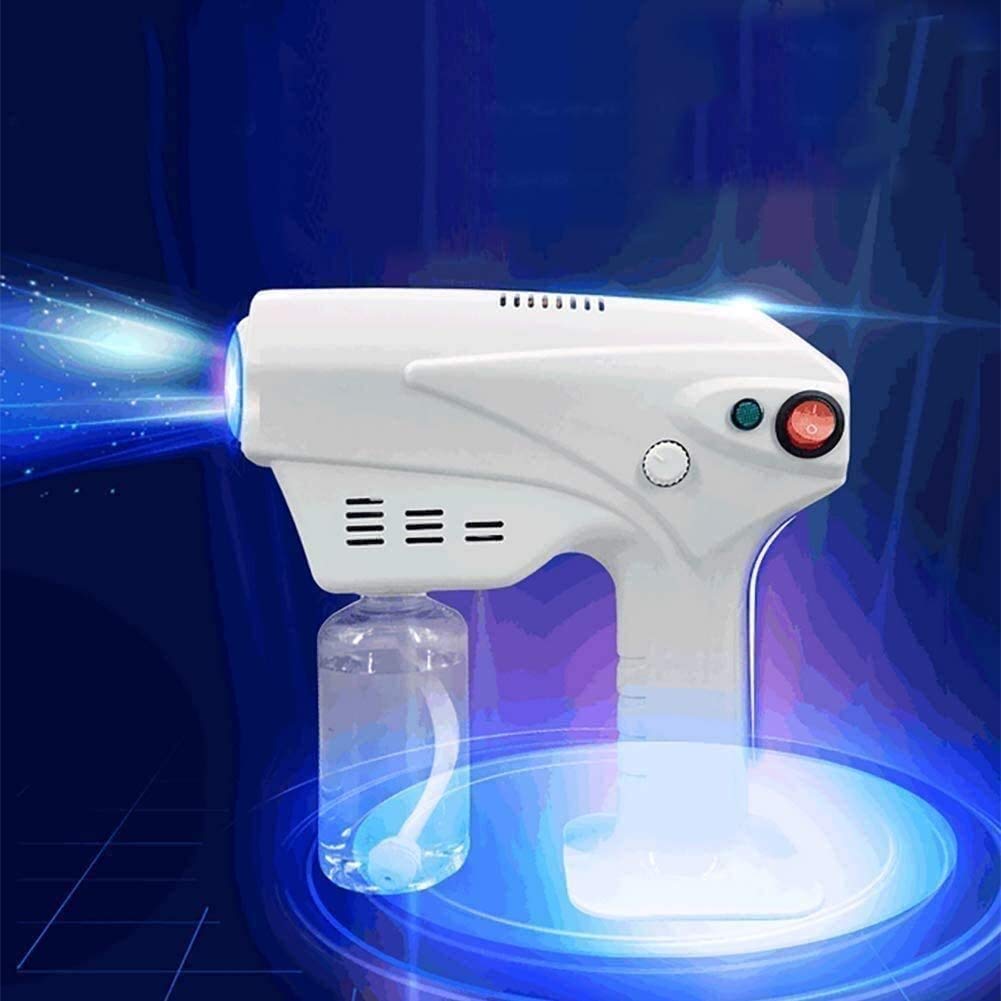 Ulv Gun Electric Gun Electric Gun Light Steam Light Blue - Portable Fog Machine - Nano Steam Gun - Humidification & Cleaning
