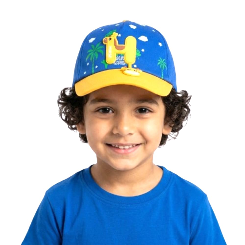 Unisex Kids Cap 3 to 6 Years Old Premium Material and Colors Fit All Styles