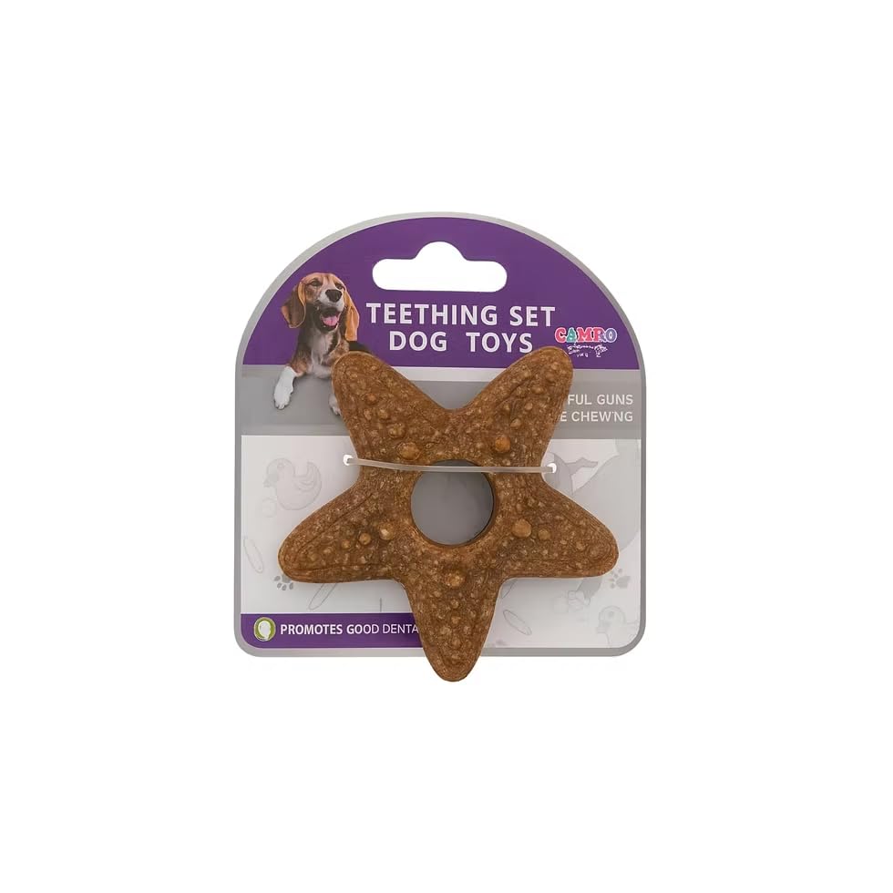 Star-Shape Dental Chew Toy for Puppies and Small Dogs, Promotes Good Dental Health