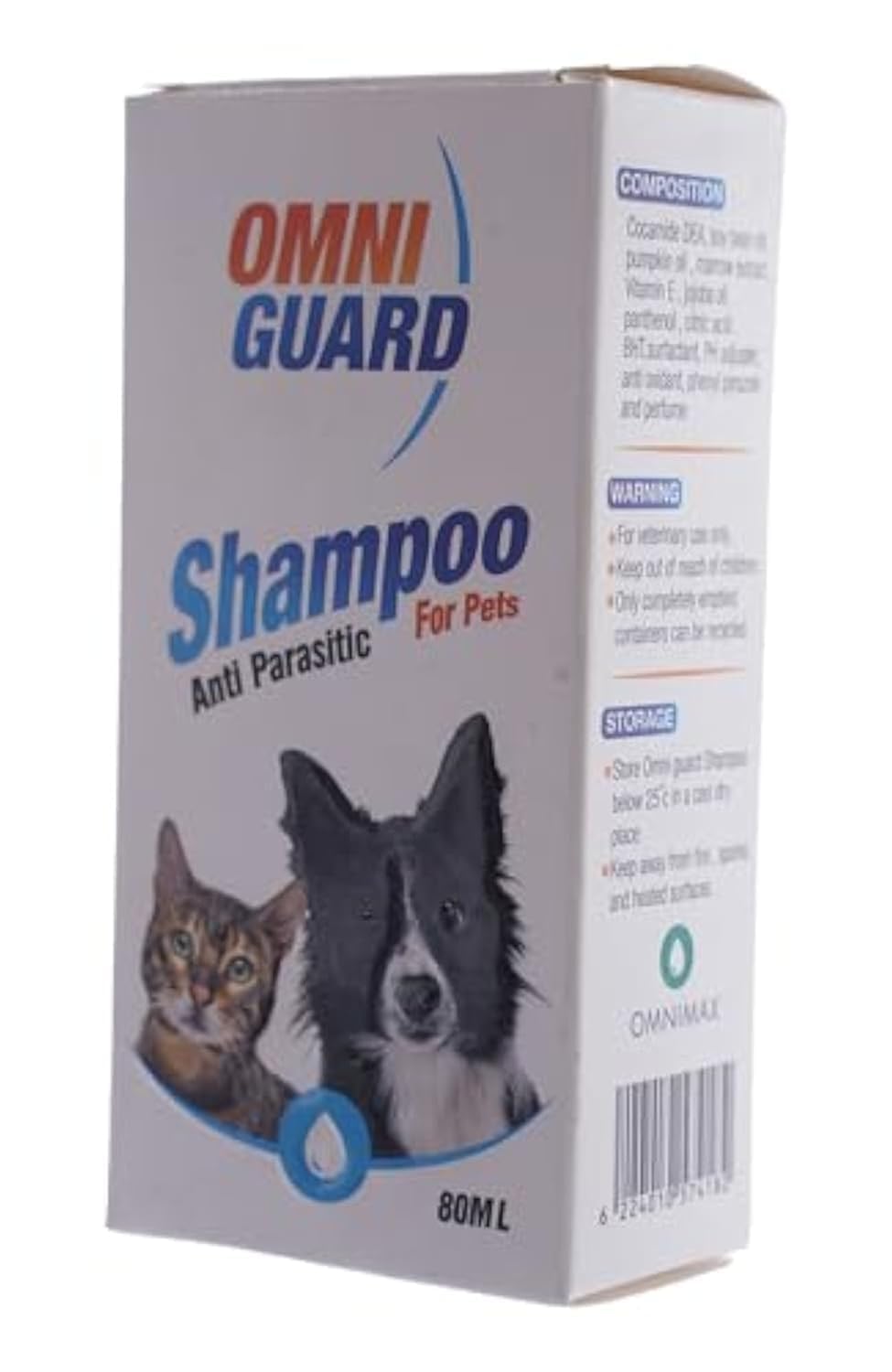 OmniGuard Anti Parasitic Cats And Dogs Shampoo, 80ml