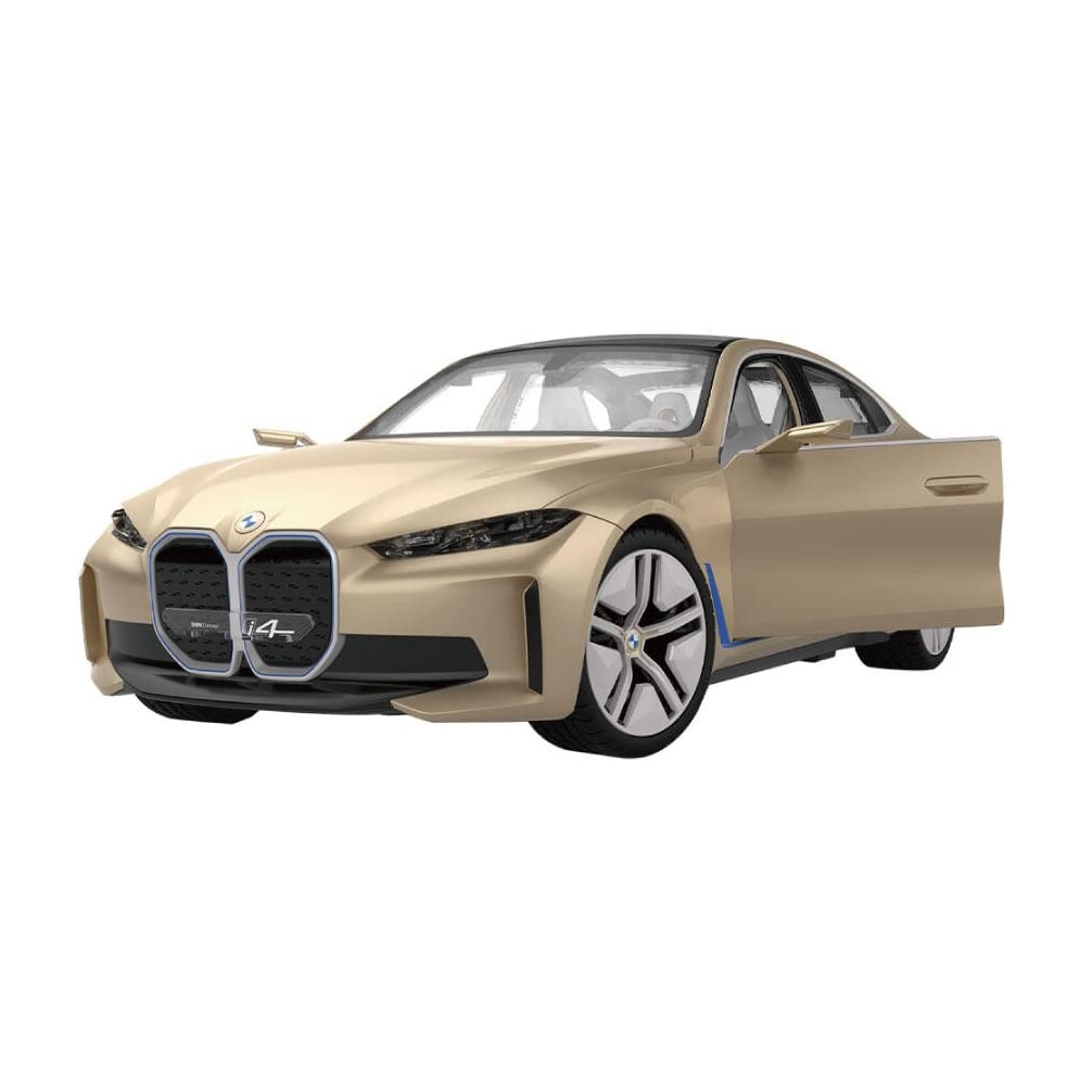 Rastar 1:14 BMW I4 Remote Control Car, Golden