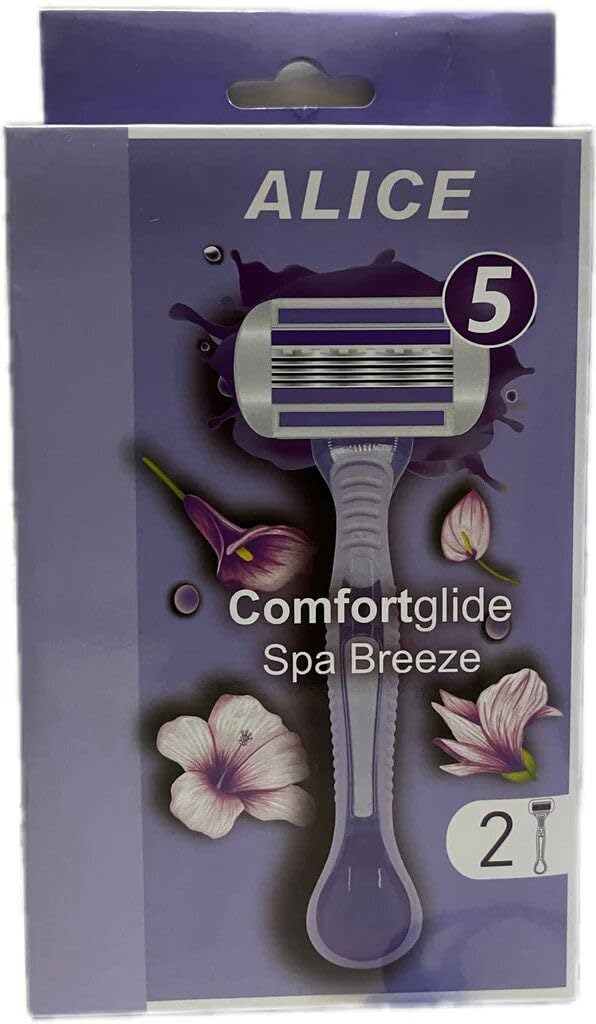 ALICE Comfortglide Spa Breeze LAVENDER Women Trimmer 2 Purple Blades