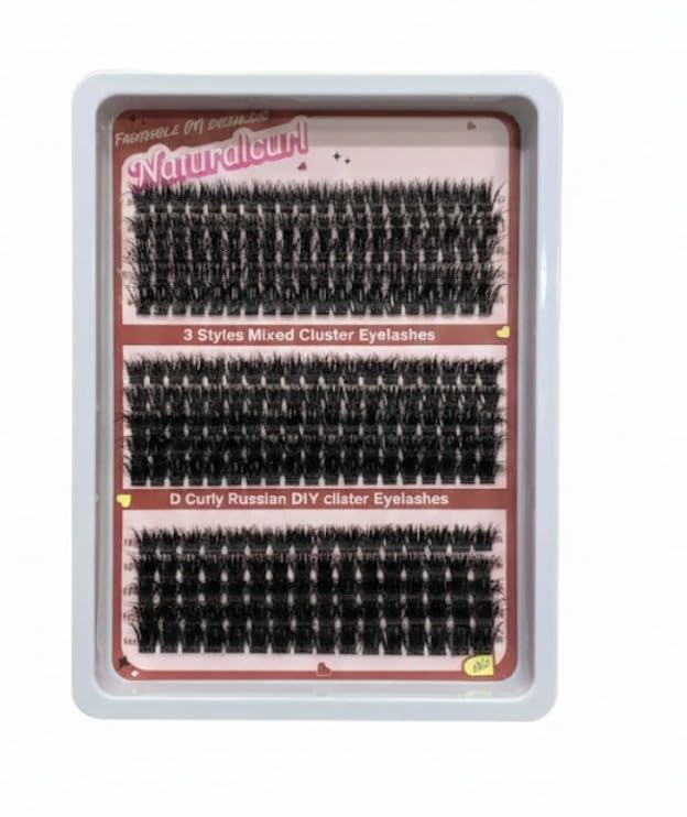 LAHES 240PCS - Extensions Individual Lash Volume 6D mink - FREE EYELASHES - Natural Eyelashes (60-0-100D-.07-MIX)-3 SHAPE -ONE BY ONE-