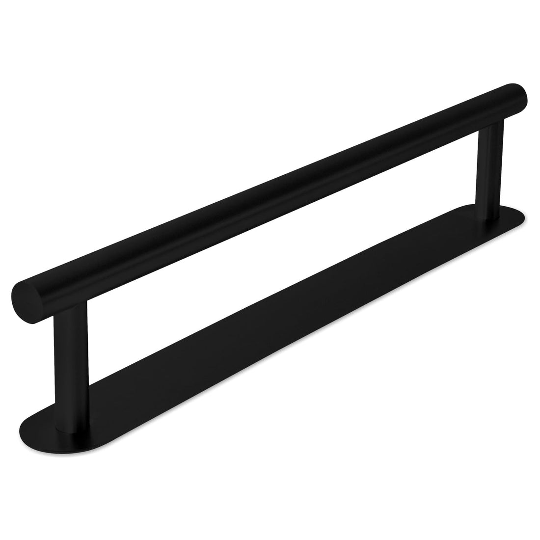 Joeji's Self Adhesive Towel Rail Stainless Steel Bathroom Towel Holder 40cm - Drill Free Perfect for both Hand Towels and Large Towels - Multiuse Towel Holders for Bathroom and Kitchen in Matte Black