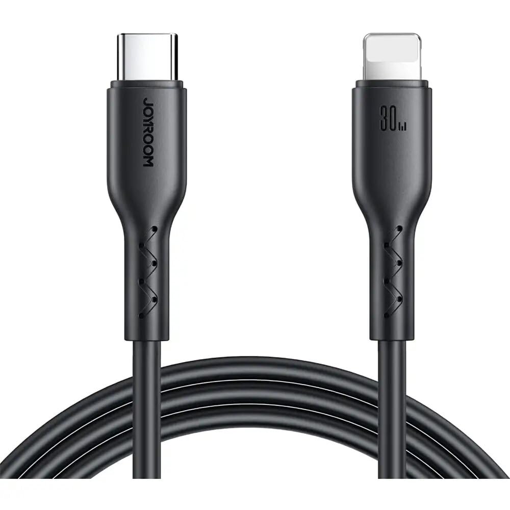 S-A26 Flash-Charge Series 30W Fast Charging Data Cable (Type-C to Lightning) 1m-Black