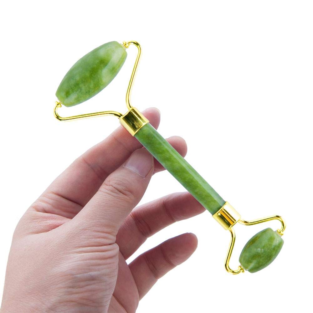 Natural Jade Stone Face Massager for Women Facial Skin Care Tool Jade Roller for Face, Eye, Neck Beauty Jade Facial Roller for Slimming & Firming