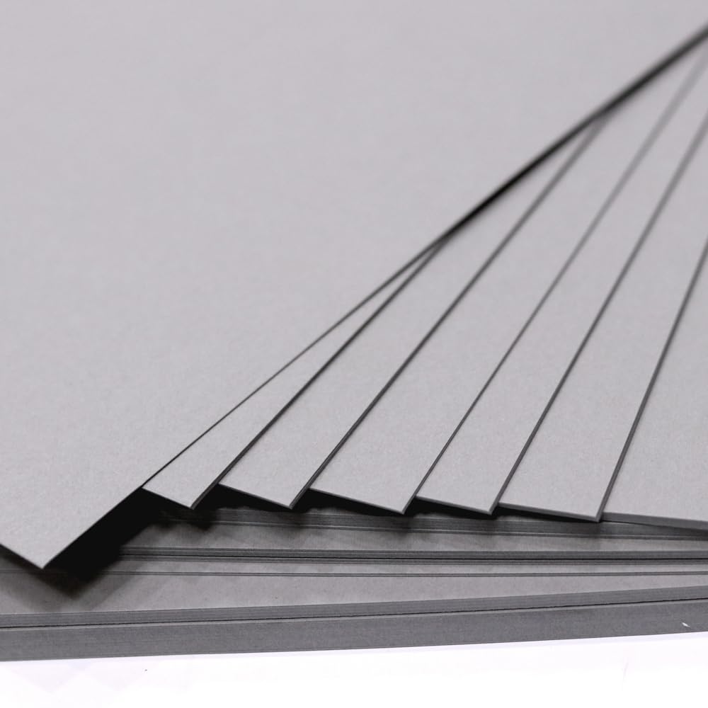 A4 Gray Color Paper - 250 GSM, 20 Sheets | Premium Thick Craft Paper for DIY, Art, Scrapbooking, and Printing