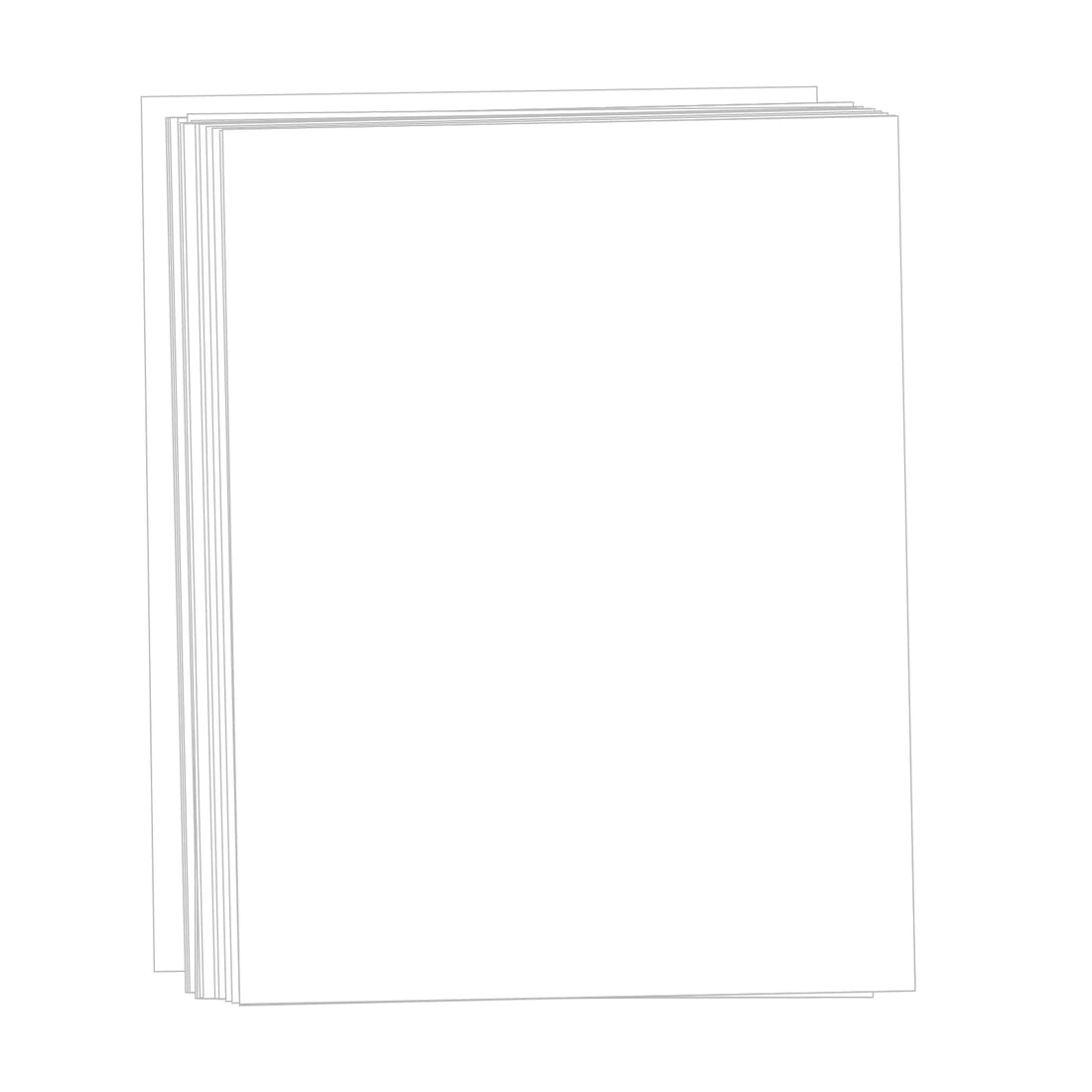 White Cardstock 8.5x11, Creebe 50 Sheets 65lb Card Stock Printer Paper 8.5 x 11 White Paper for Cards Making, Office Printing, Art, Crafts