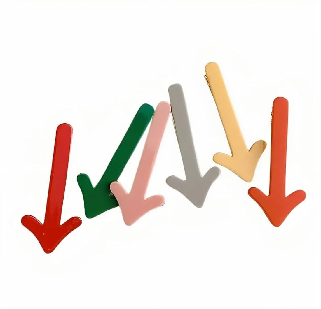 2psc/set arrow head dress hair side alligator clips accessories for women girls vary color