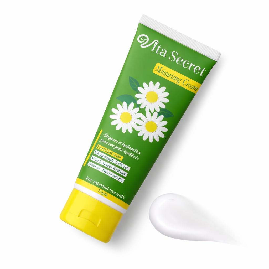Face Moisturizer, with Chamomile, Hyaluronic Acid, Urea, Aloe Vera, Witch Hazel, for Oily & Combination Skin, Anti-Acne, Soothing & Repairing