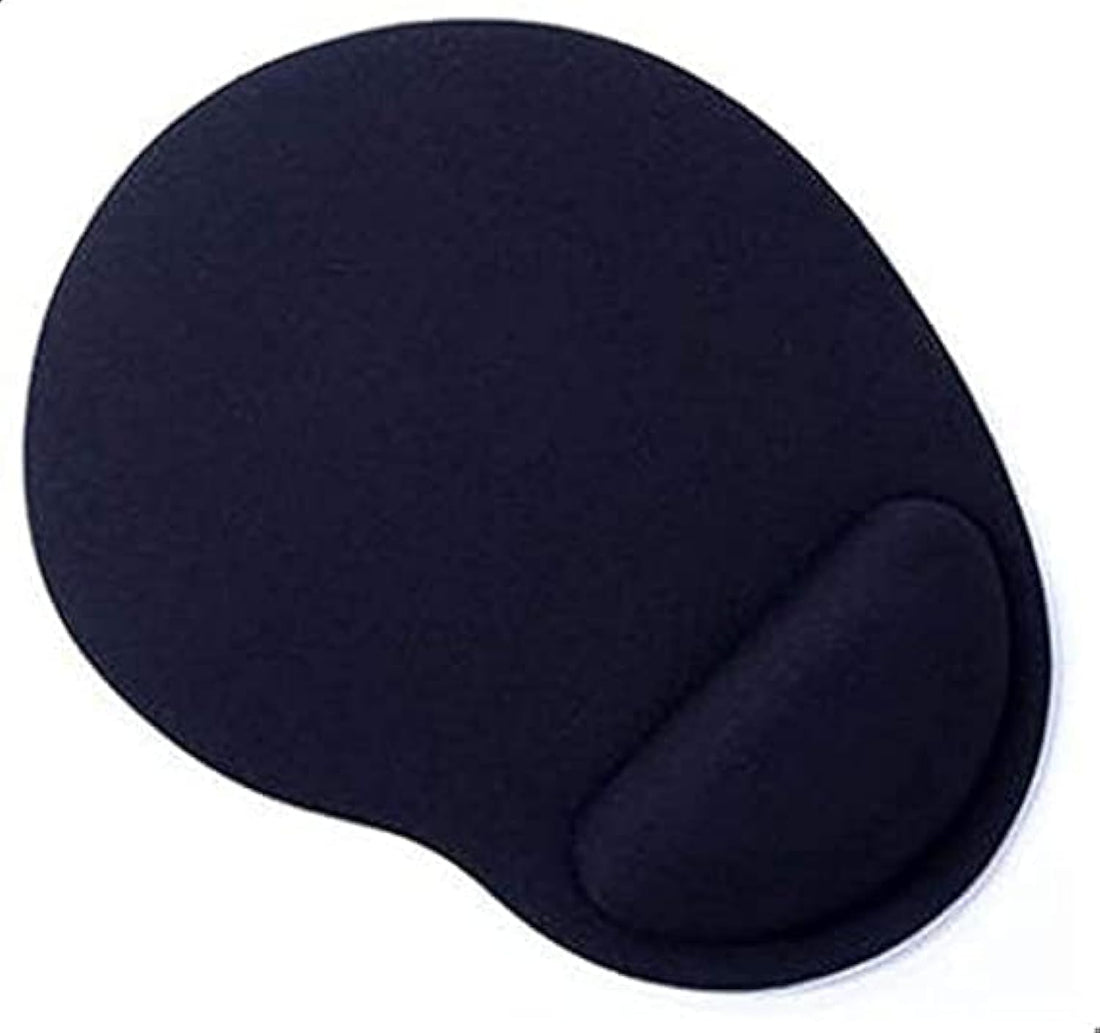Mouse Pad with Gel Foam and Wrist Support for Computer and Laptop, Comfortable Hand Non-Slip - Navy Blue