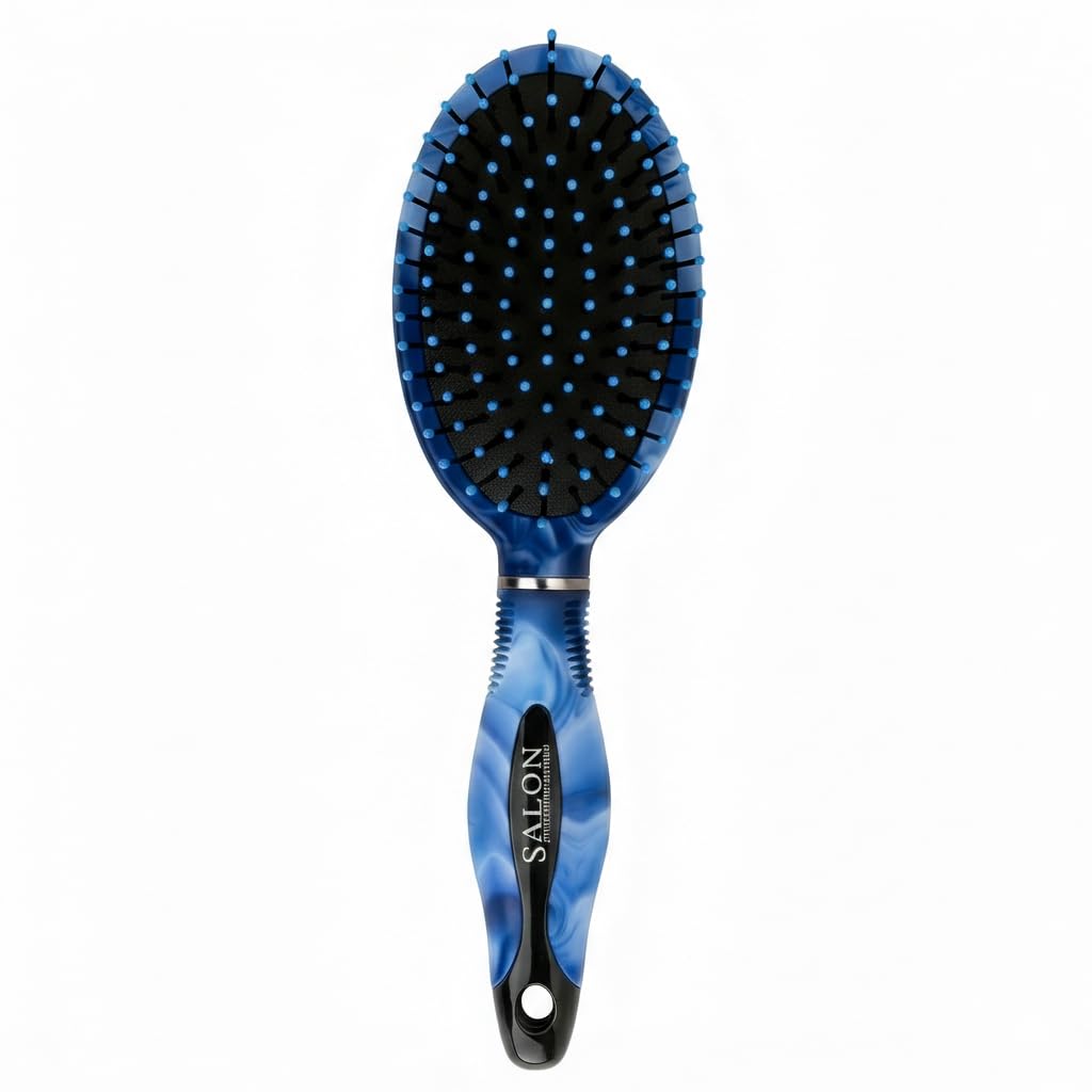 Multi-Color Oval Paddle Hair Brush – Detangling & Styling for Wet & Dry Hair