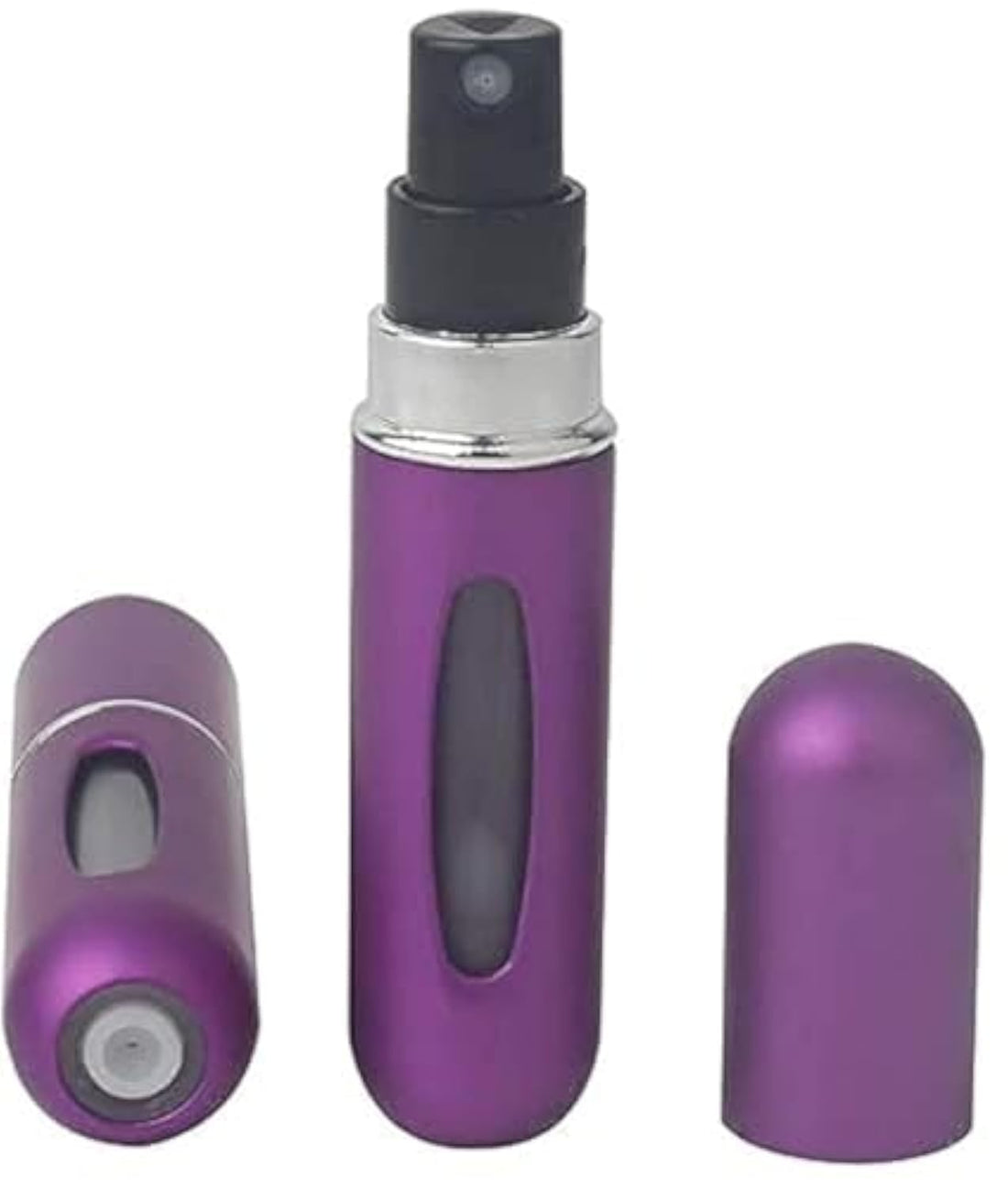 YupFun Reusable Travel Perfume Atomizer Spray Bottle - Purple- 5ml