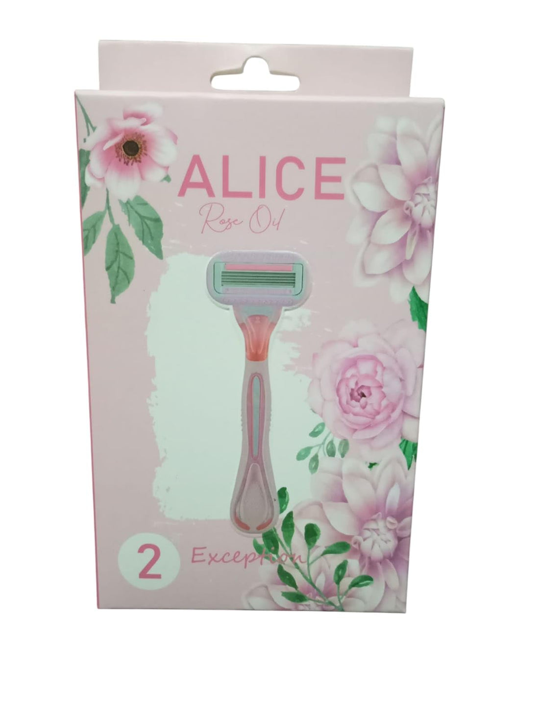 Women's Razor "Alice Rose Oil" – Ultra Smooth & Dual Hydration Rose Scent, 2 Multi Razors – Because You Deserve The Best