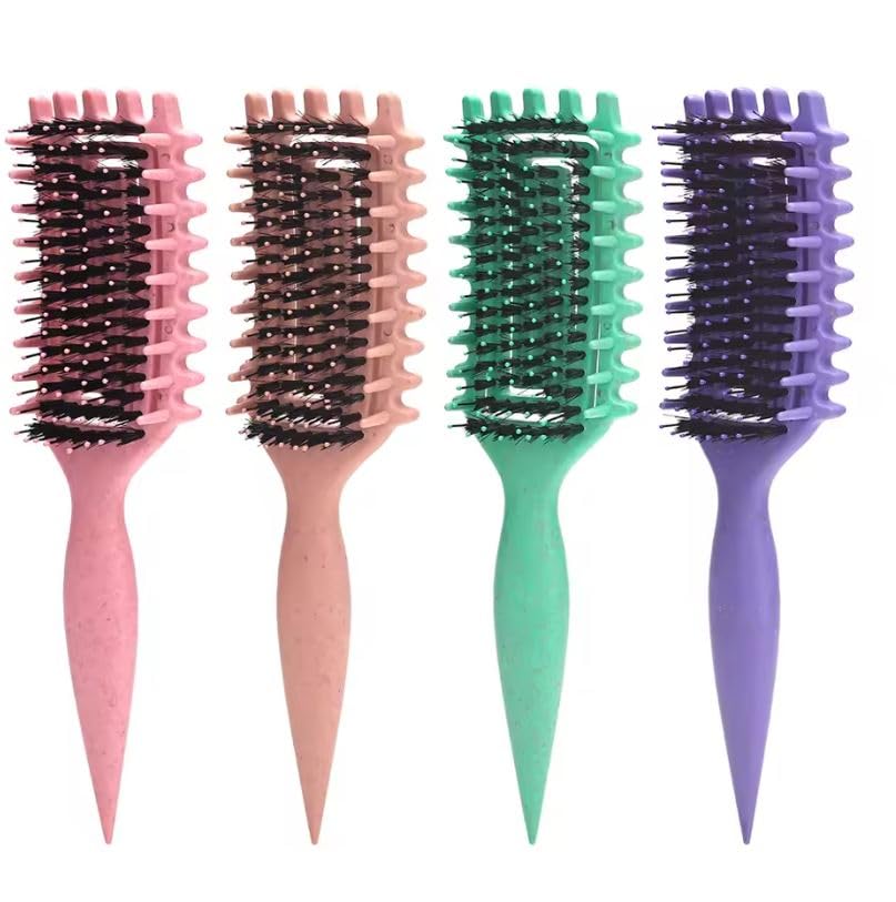 Curl Define Styling Brush,Curly Hair Brush, Wet Dry Detangler Hair Brush,The Essential Tool For S Styling Curls, Achieve Perfectly Defined Curls -1pc -multicolor