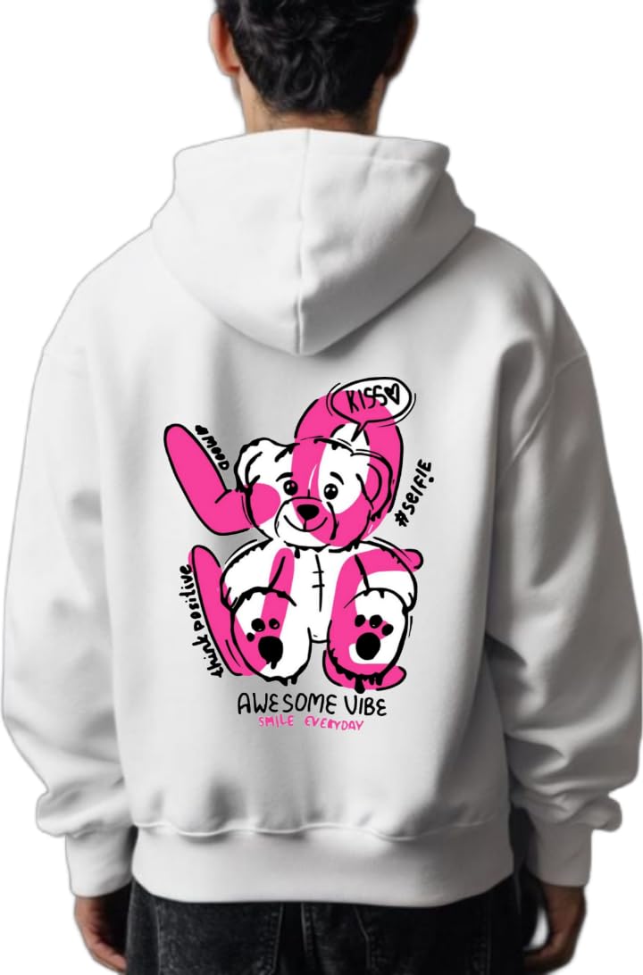 Awesome Vibe Smile Everyday hoodie White
