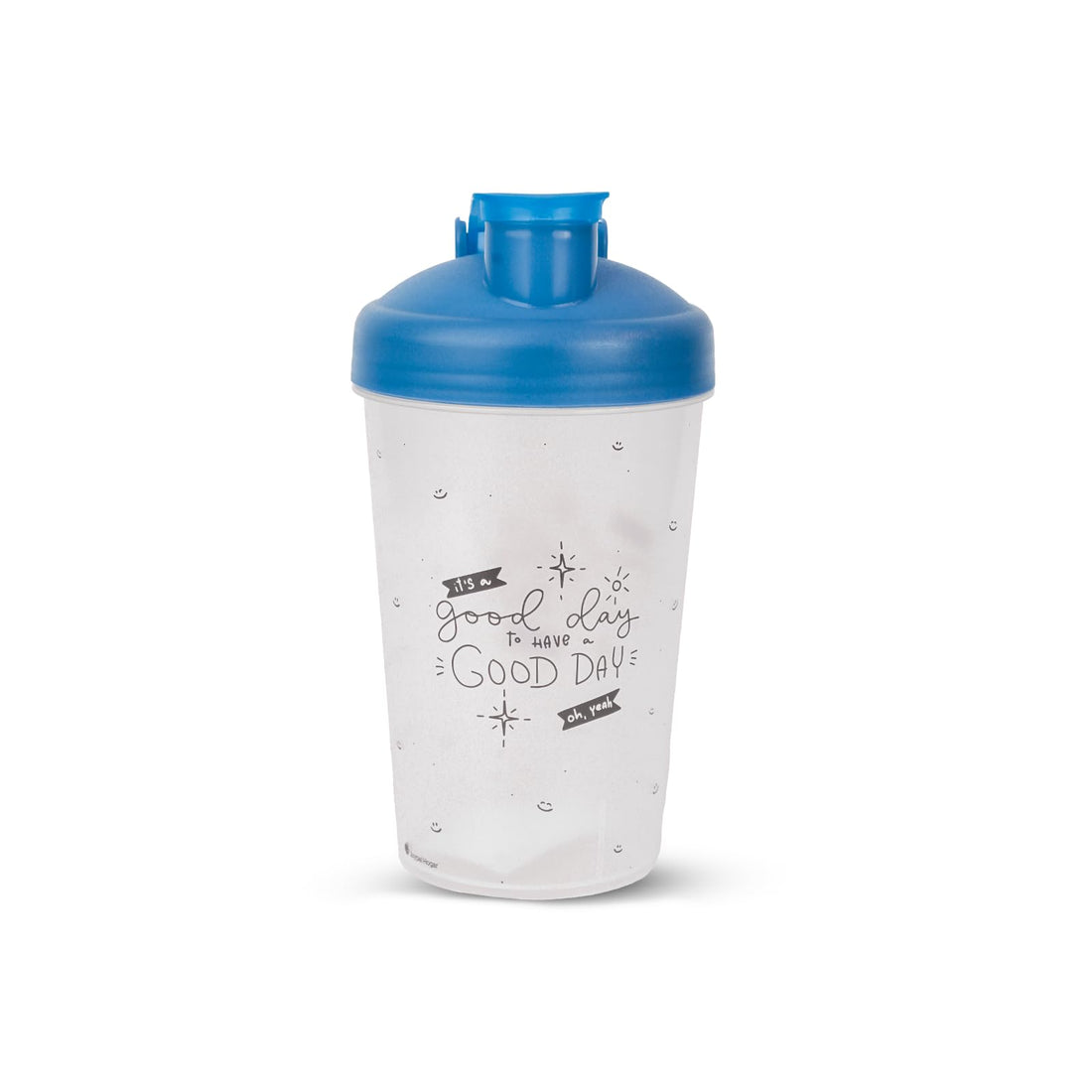 Spanish Protein Shaker Bottle – 0.7L BPA-Free Plastic – Leak-Proof Flip Lid – Multi-Purpose & Reusable – Easy to Clean – Ideal for Gym, Fitness, Smoothies – Blue