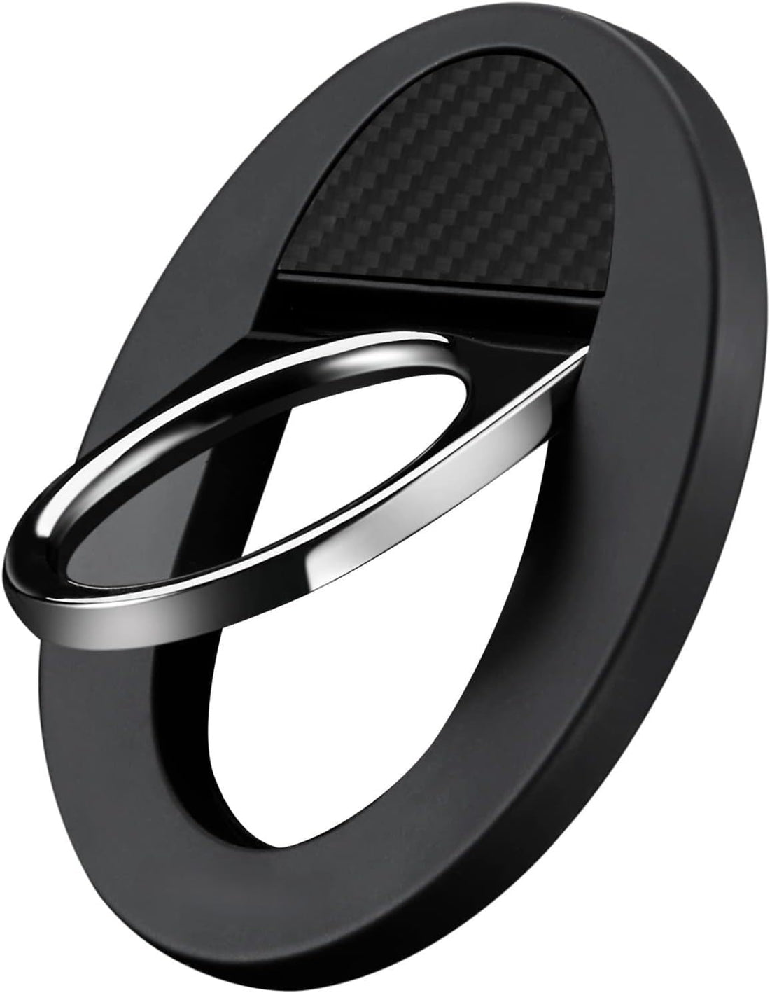 Next store Magnetic Phone Grip and Ring Holder for iPhone 15/14 / 13/12 Series, 360 Degree Rotating Aramid Fiber Stand, Strong N52 Magnet, Slim and Lightweight (Black)