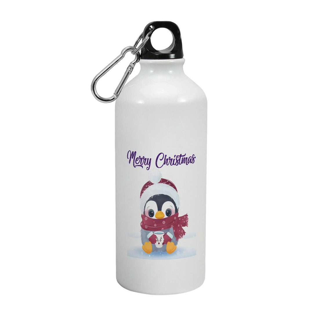 Happu - Printed Aluminium Sipper Water Bottle Christmas Theme - Gift for Girls, Gifts for Boys, Xmas Gift, Gift for Little Ones, Gift for Friends, Cute, Stylish, Sports Bottle, 1670-AB-600