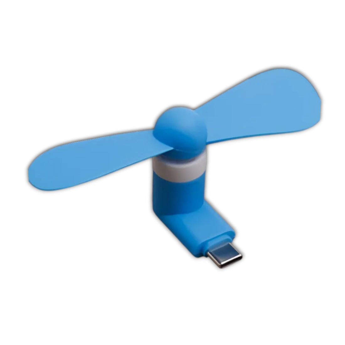 Stay Cool Anywhere with the OTG USB-C Mini Fan (Light Blue)