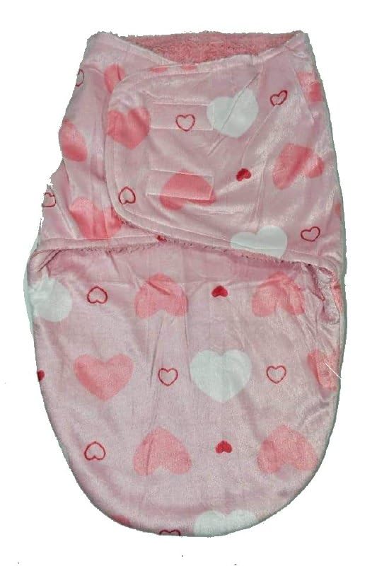 Swaddlebaby Swaddle Wrap for Winter Fall Spring 0-12 Months Girl Shapes (Pink Shapes)