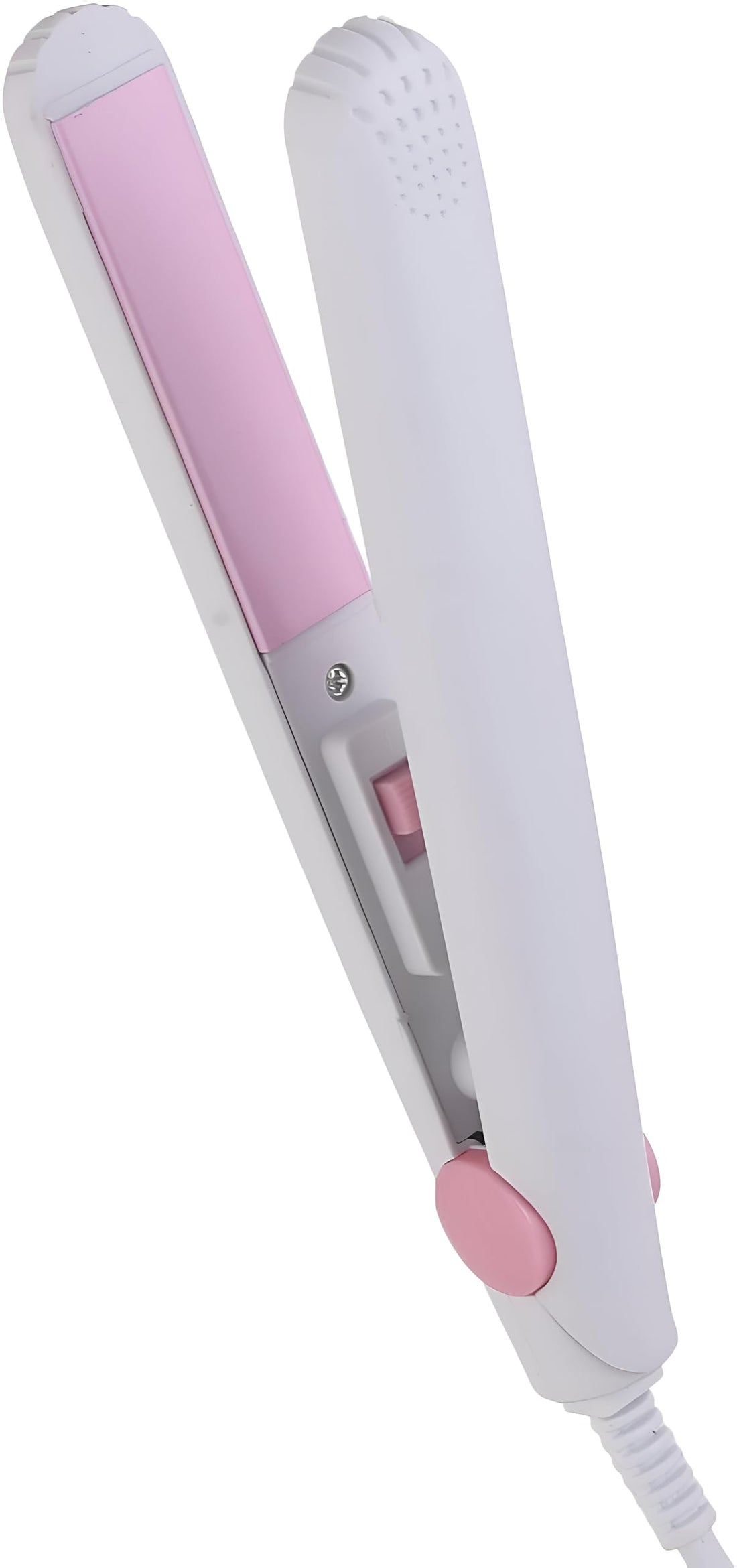 Ceramic Hair Iron,Very Compact Size,Designed for Trips and Travels,Ultra High Temperature -Box for Saving On The Go,Now at Al-Israa (White)