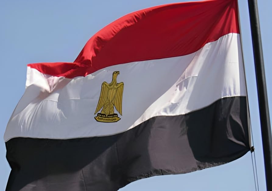 Egyptian National Flag Extra Large for Companies, Schools, Buildings, Independence Celebrations, Events, National Festivals, Street Parties, Not Include Flagpole (80x135cm)