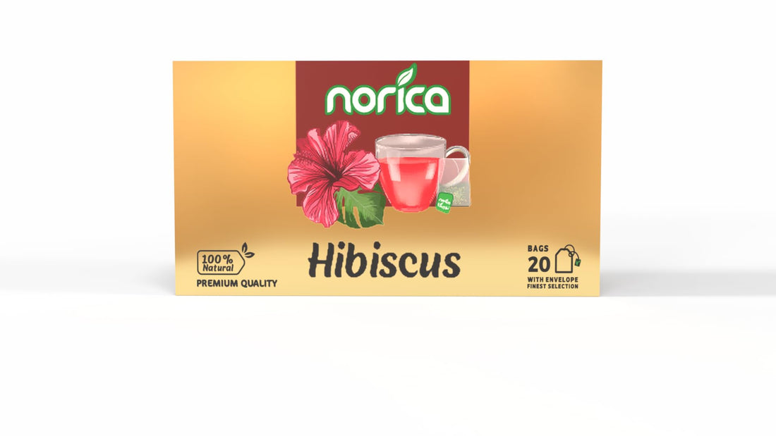 Norica 100% Natural Premium Herbal Hibiscus Tea - 20 Tea Bags
