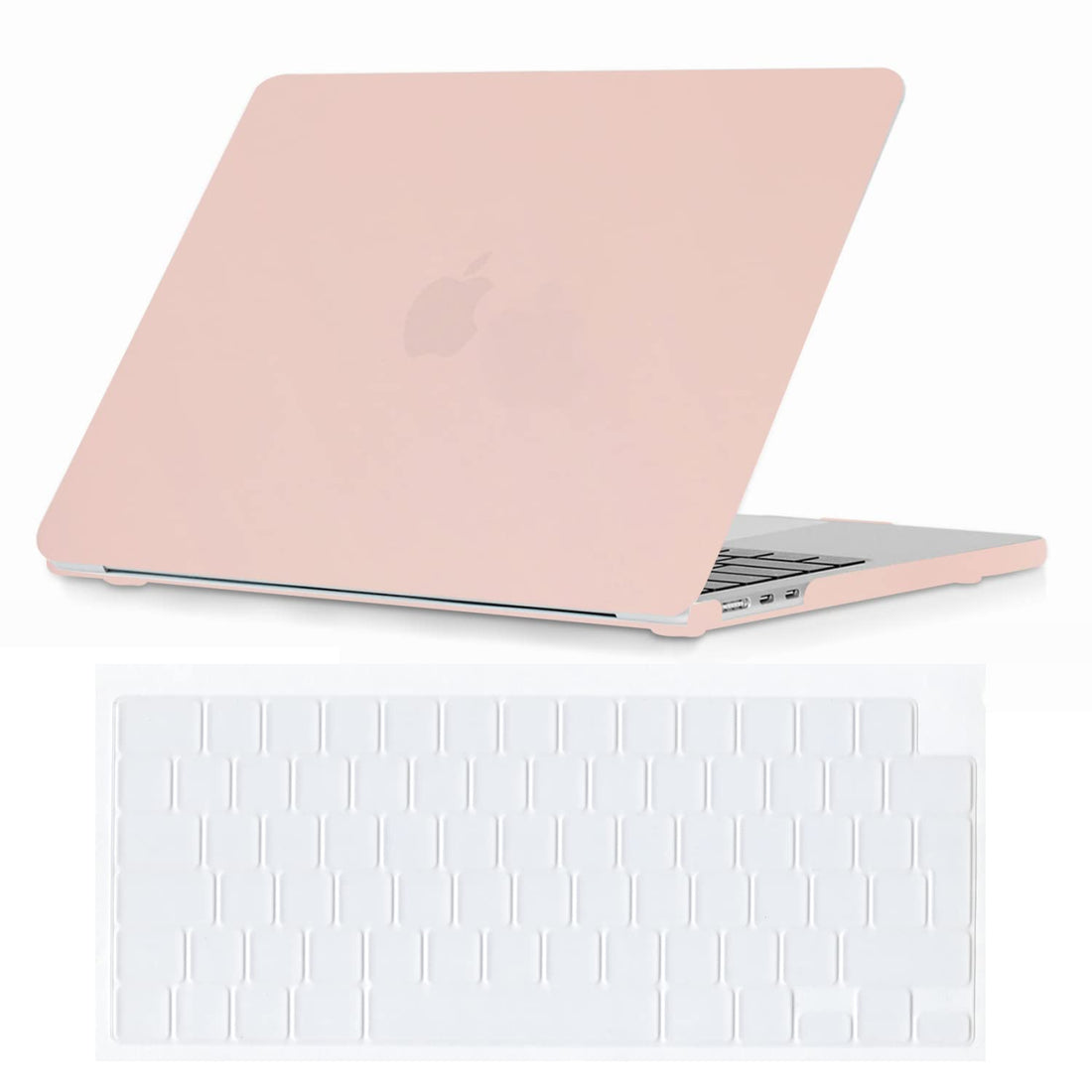 Se7enline Compatible with MacBook Air 15 inch M4 M3 M2 Case 2025 2024 2023 for Mac Air 15.3 inch Model A2941/A3114/A3241 Matte Finish Laptop Hard Shell Case with Keyboard Cover Skin,Chalk Pink