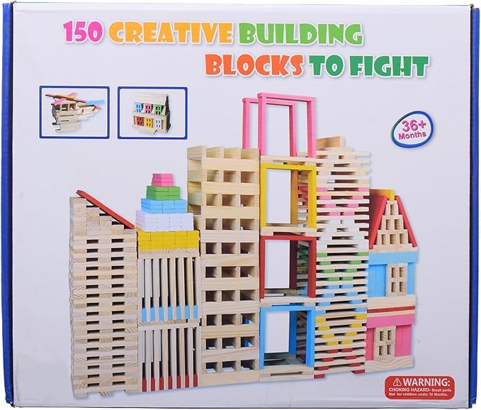 Creative Combat Building Blocks 150 Wooden