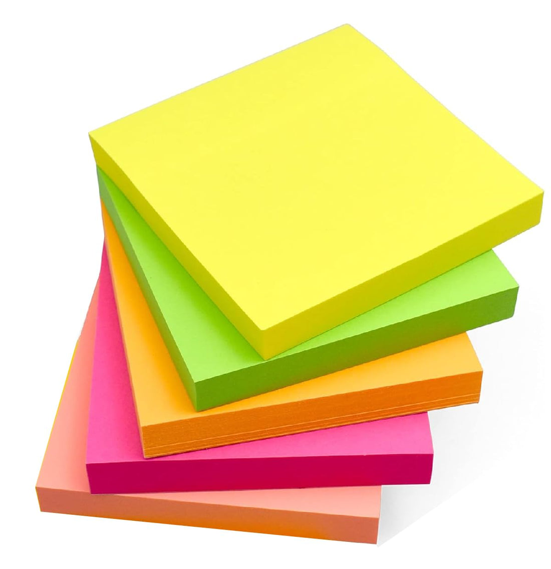 Sticky Notes, 5 Colour Paper, Multicolour Sticky Notes 76x76mm (Pack of 400 Sheets)