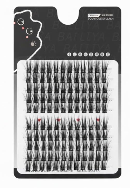 Cluster Lashes 120 Pcs Individual Lashes 20D D Curl False Eyelashes Extension Reusable Soft Lashes Extension Diy at Home