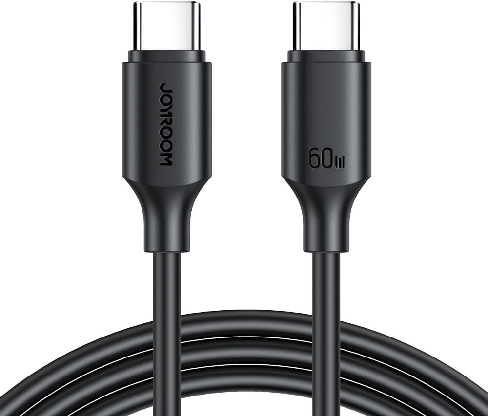 JR - S-CC060A9 60W Type-C to Type-C Fast Charging Data Cable 1m-Black