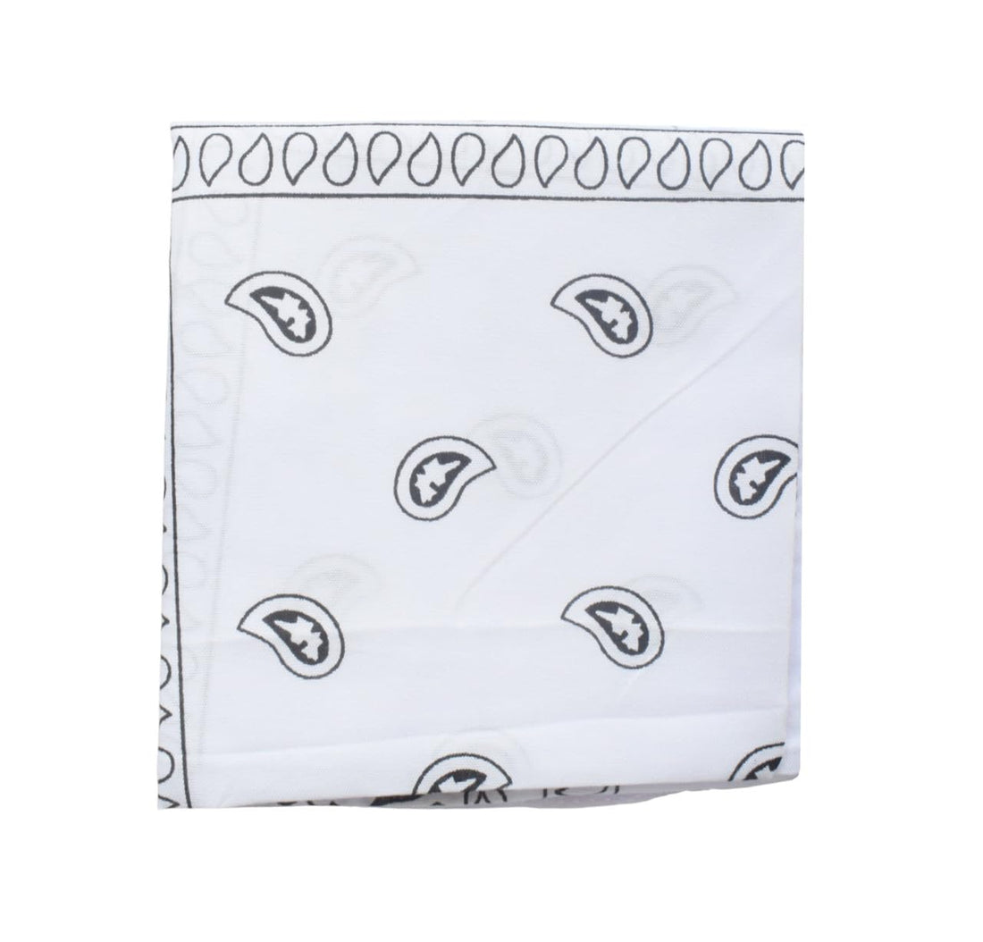 Daphne Fabirc Square Headband For Girls - White Black