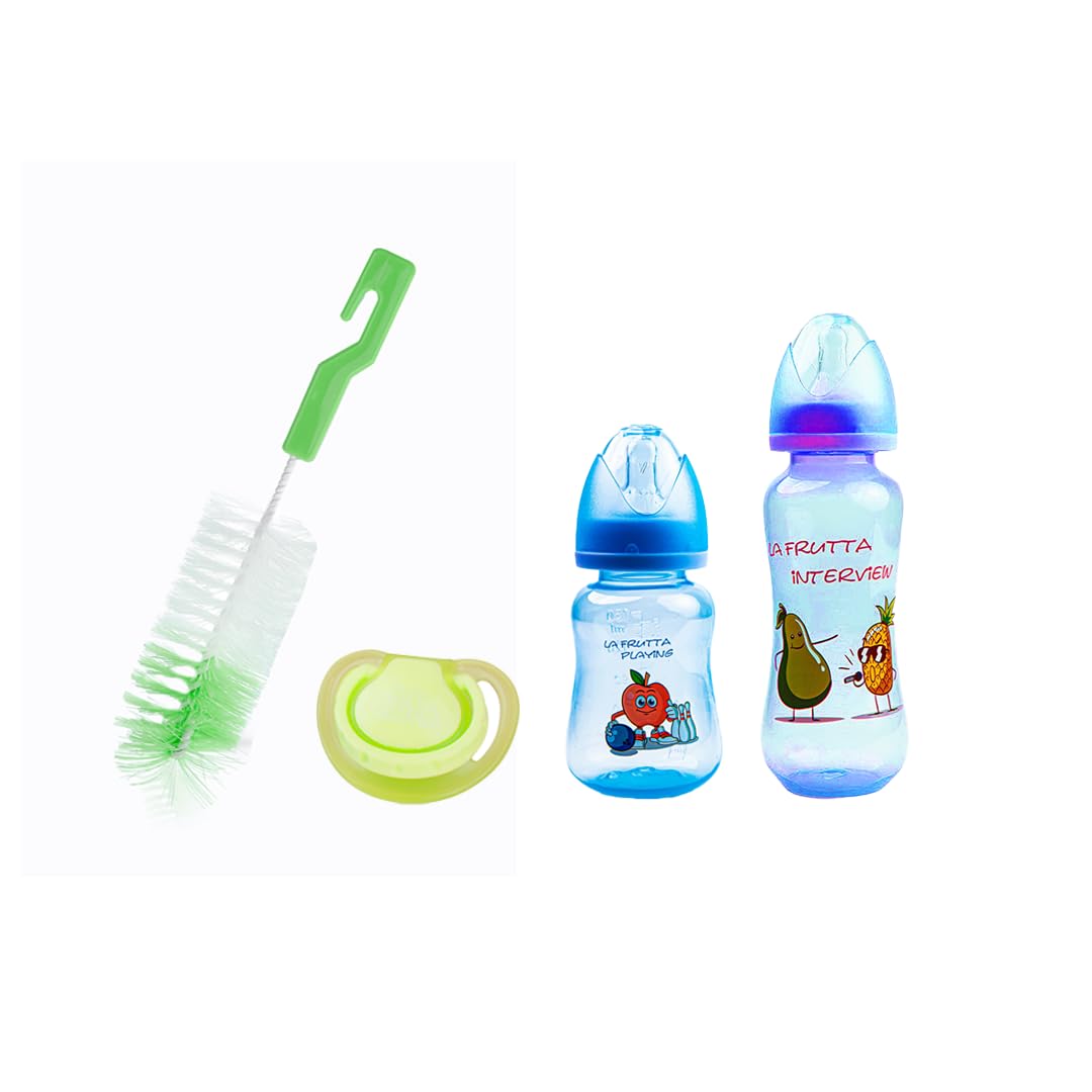 La frutta Classic gift set 2 (2 Classic bottles 150ml,240ml & orthodontic pacifier 0-6 & bottle brush)