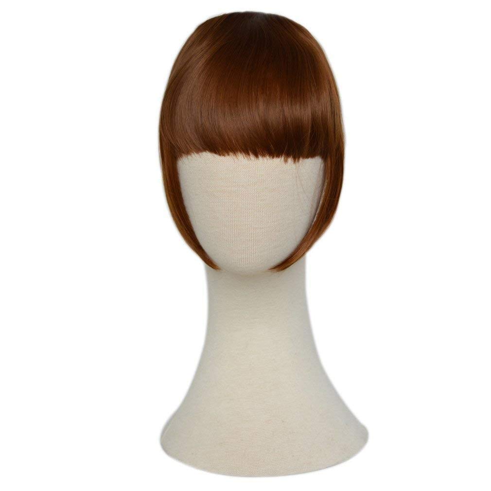 Other Brown Synthetic Hair Wigs Mid Length Curly & Wavy Clip-in Hair Extensions