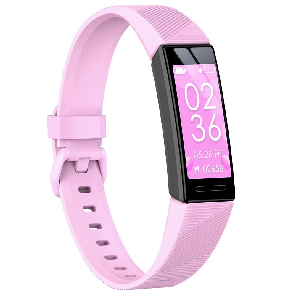 DMG Fitness Tracker Watch for Kids, IP68 Waterproof Activity Tracker, Heart Rate Sleep Monitor, 11 Sport Modes Calorie Step Counter with Alarm Clock and Reminder,Gift for Boys Girls Teens