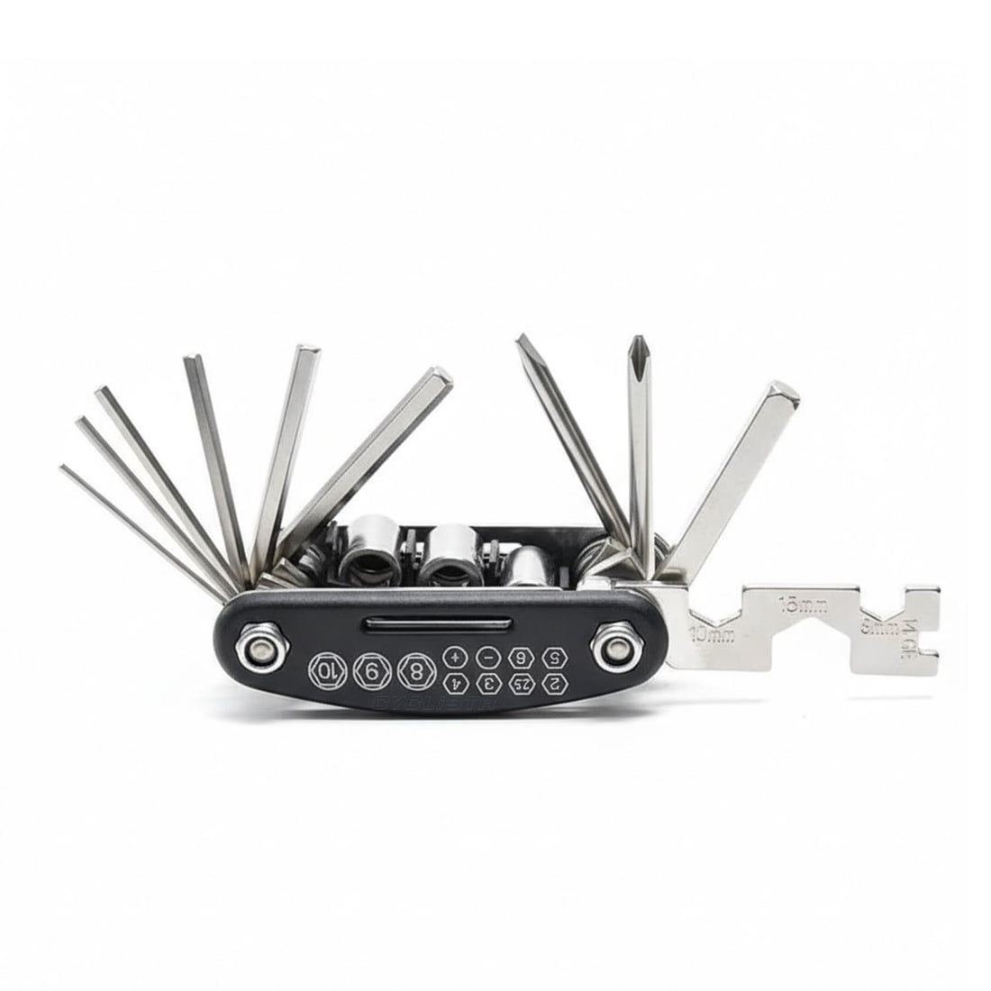 CYCLISTA Bike Repair Tool Kit 16 in 1 Socket Multi Purpose Bicycle Wrench Screwdriver Universal Maintenance Kit